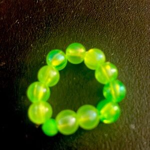 Green homemade ring- very high quality